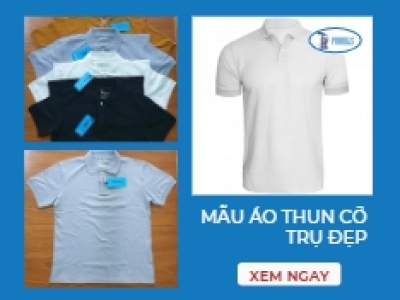 Mẫu Áo Thun Cổ Trụ Đẹp